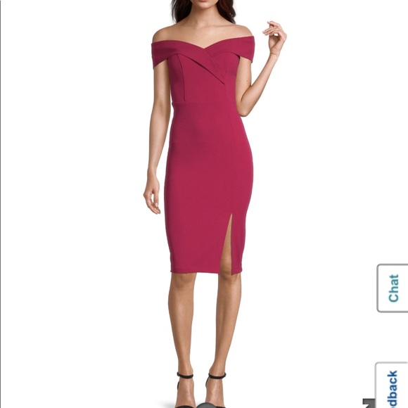 premier Amour Dresses & Skirts - Premier Amour off the shoulder sheath midi dress 2